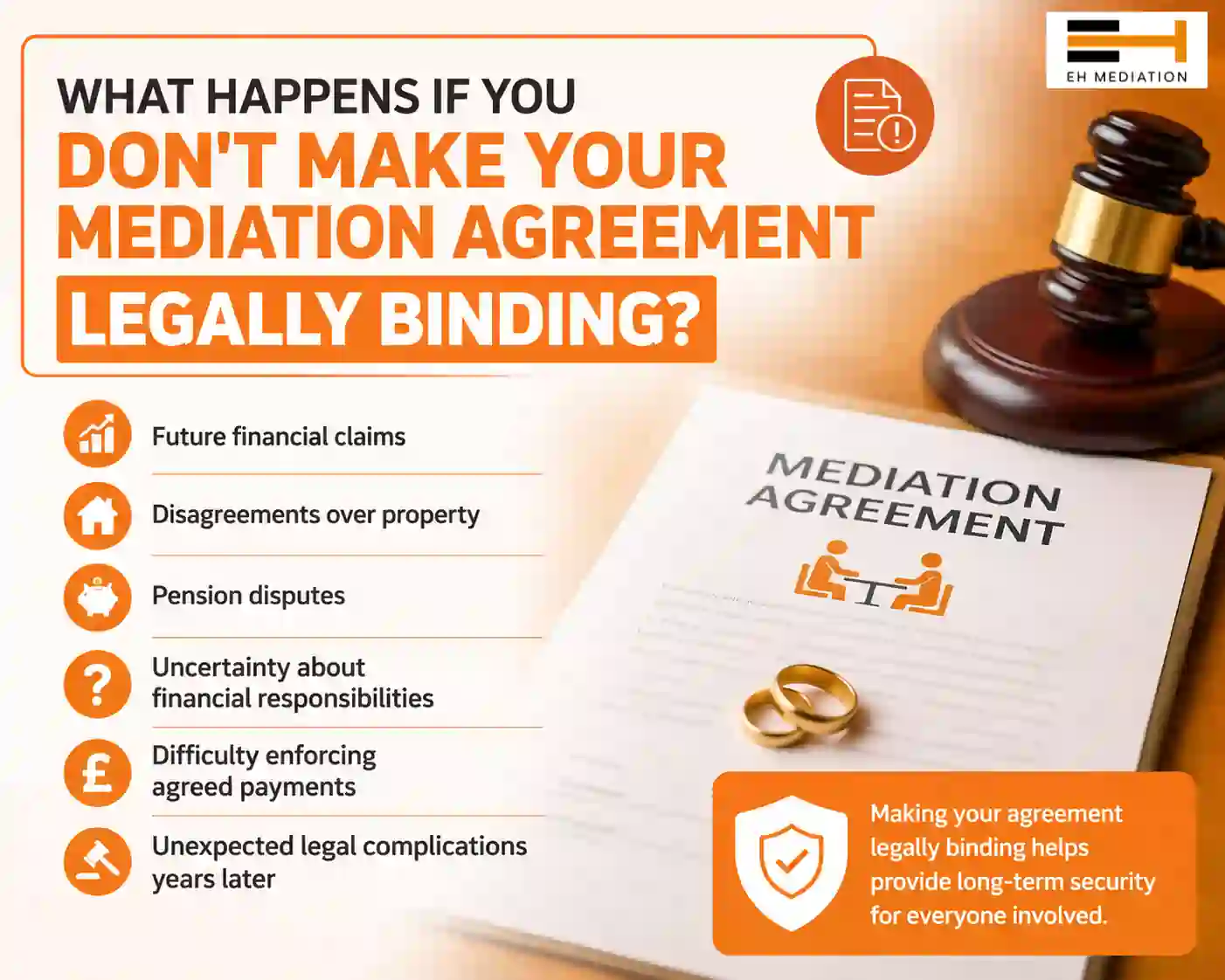 What Happens If You Don't Make Your Mediation Agreement Legally Binding Thatcham?
